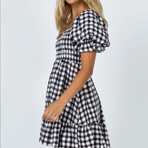 Princess Polly ADELIO MINI DRESS BLACK / WHITE 8